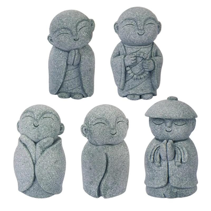 Mini Buddha Figurine: Peaceful Zen Decor for Home & Car
