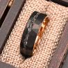Anello da uomo in meteorite di carburo di tungsteno - Elegante e resistente