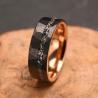 Anello da uomo in meteorite di carburo di tungsteno - Elegante e resistente