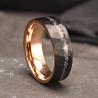Anello da uomo in meteorite di carburo di tungsteno - Elegante e resistente