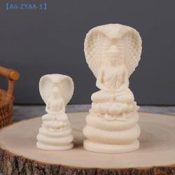 White Snake Sakyamuni Buddha Statue | Feng Shui Decor for Wealth & ...