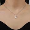 Collier Lotus en acier inoxydable - Bijoux Yoga et Bouddha