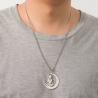 Collier Lotus en acier inoxydable - Bijoux Yoga et Bouddha
