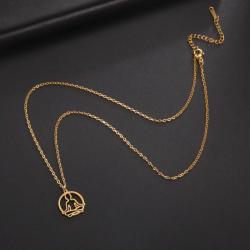 Collier Lotus en acier inoxydable - Bijoux Yoga et Bouddha