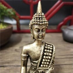 Thai Bronze Buddha Statue: Feng Shui Home Decor & Meditation