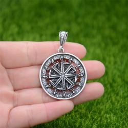 Kolovrat-Anhänger-Halskette: Slawisches Sonnenamulett & Charm