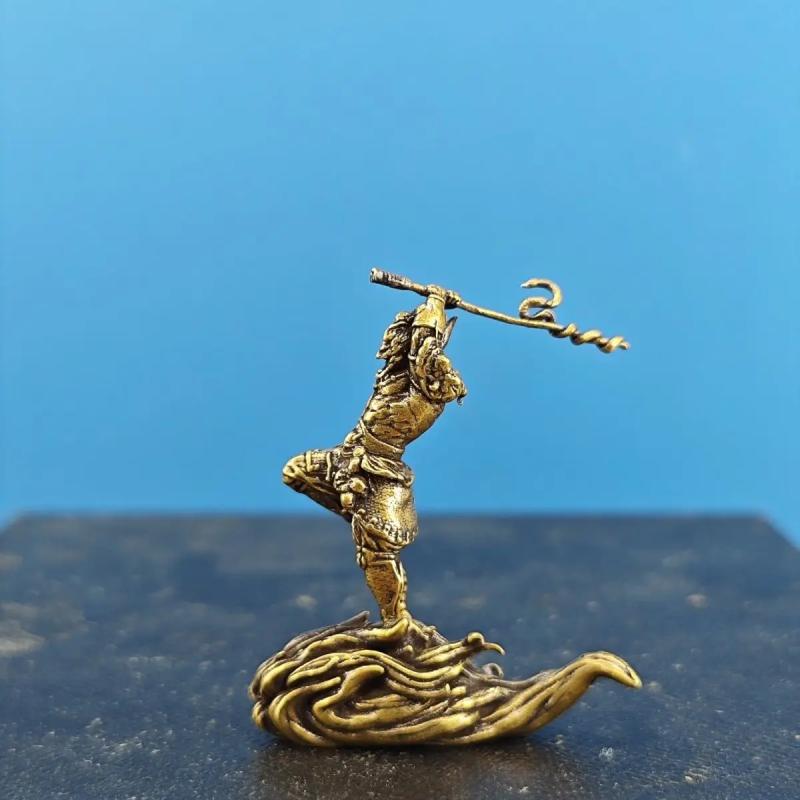 Statue von Wukong dem Großen Weisen | Messingskulptur, Dekorative Figur