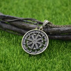 Kolovrat-Anhänger-Halskette: Slawisches Sonnenamulett & Charm