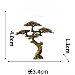 Minyatür Çam Ağacı Dekorasyonu: Bakır Bonsai Figürü, Peyzaj Heykeli