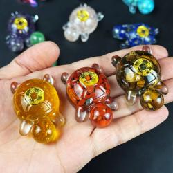 Kristallschildkrötenfigur zur Anziehung von Reichtum – Feng-Shui-Dekoration