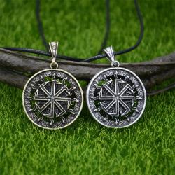 Kolovrat-Anhänger-Halskette: Slawisches Sonnenamulett & Charm