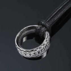 Erkekler için Viking Rune Kolye - Paslanmaz Çelik İskandinav Tılsımı