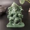 Set aus Jade-Ganesh- und Buddha-Statuen | Dekofiguren für Zuhause