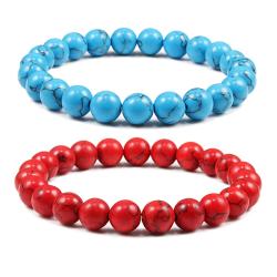 Armband aus Natursteinperlen | Meditationsschmuck für Damen und Herren