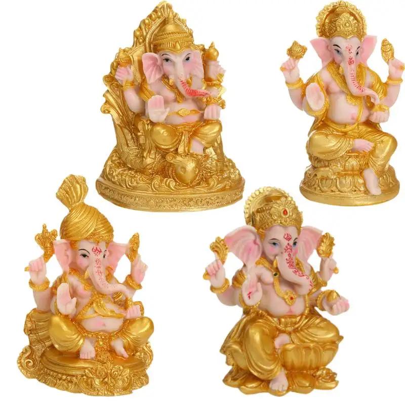 Handgefertigte Ganesha- und Buddha-Statue: Dekoration für Zuhause und Büro
