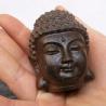Handcrafted Mahogany Buddha Head Statue - 6cm Shakyamuni Decor