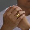 Bague amulette en acier inoxydable : tétragramme et pentagramme
