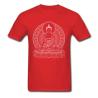 Buddha Silüeti Tişörtü | Erkek Siyah Beyaz Pamuklu Tişört