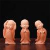 Mini Resin Car Monk Ornaments - Cute Desk Decor & Collectible