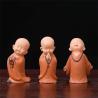 Mini Resin Car Monk Ornaments - Cute Desk Decor & Collectible