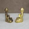 Miniatur-Buddha-Mönch-Figur aus Messing – Dekoration im authentischen Stil