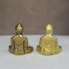 Miniatur-Buddha-Mönch-Figur aus Messing – Dekoration im authentischen Stil