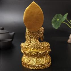 Goldene Buddha-Statue aus Thailand: Wohndekoration & Feng Shui Meditation