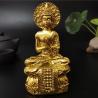 Goldene Buddha-Statue aus Thailand: Wohndekoration & Feng Shui Meditation