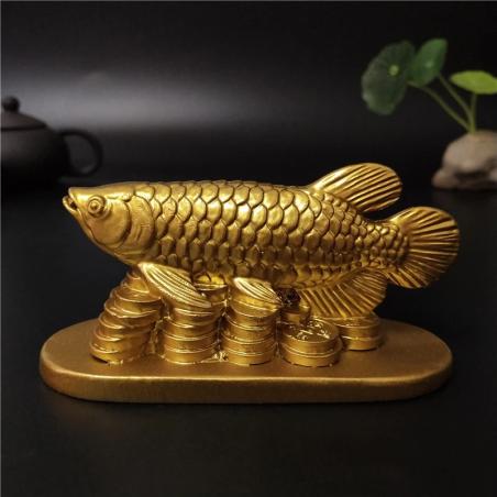 Statuette di pesci rossi Feng Shui | Statuette di animali portafortuna per l'arredamento della casa