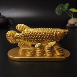 Statuette di pesci rossi Feng Shui | Statuette di animali portafortuna per l'arredamento della casa