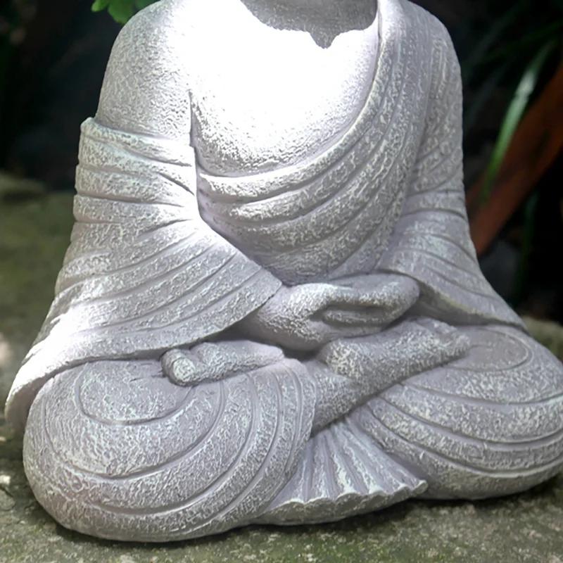Statue de Bouddha vintage pour jardin : Décoration zen pour la maison et le jardin