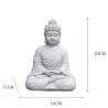 Statue de Bouddha vintage pour jardin : Décoration zen pour la maison et le jardin