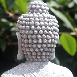 Statue de Bouddha vintage pour jardin : Décoration zen pour la maison et le jardin