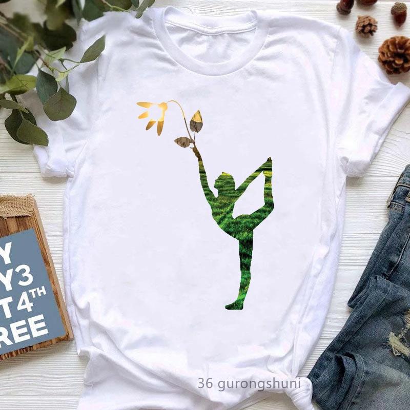 Funny Yoga T-Shirt | Womens Buddha & Chakra Graphic Tee