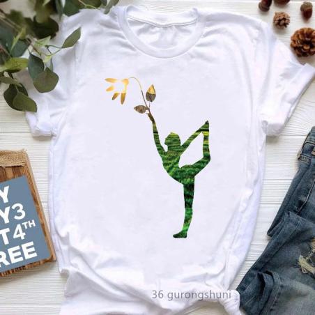 Funny Yoga T-Shirt | Womens Buddha & Chakra Graphic Tee