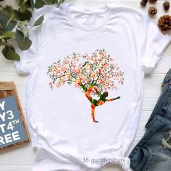 Funny Yoga T-Shirt | Womens Buddha & Chakra Graphic Tee