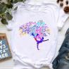 Funny Yoga T-Shirt | Womens Buddha & Chakra Graphic Tee