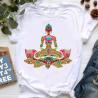 Funny Yoga T-Shirt | Womens Buddha & Chakra Graphic Tee