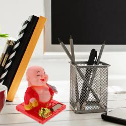 Güneş Enerjili Dans Eden Keşiş Figürü - Kinetik Zen Dekoratif Oyuncak