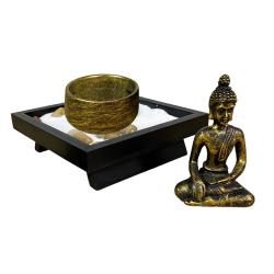 Zen-Garten-Set & Räuchergefäß – Buddha-Skulptur-Dekoration