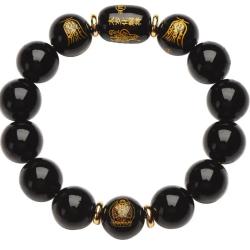 Bracelet Tai Sui en obsidienne | Amulette Dragon Benmingfo 2026