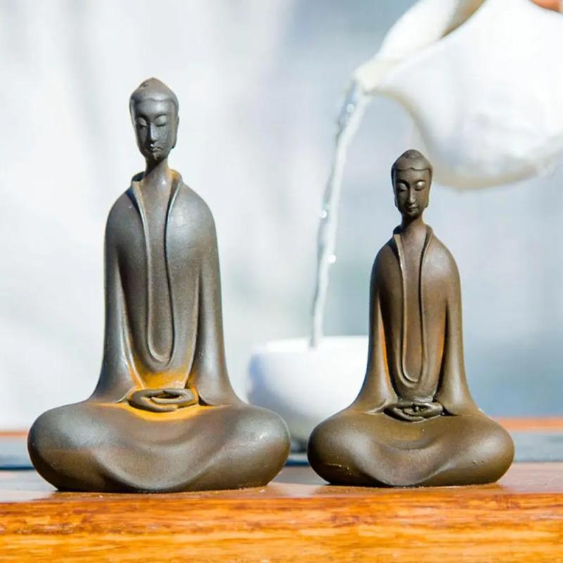 Iron Buddha Statue: Siddhartha Gautama Home Decor & Zen