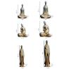 Iron Buddha Statue: Siddhartha Gautama Home Decor & Zen