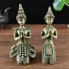 Thai Bronze Buddha Statue: Meditation Ornament for Home & Garden