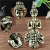 Thai Bronze Buddha Statue: Meditation Ornament for Home & Garden