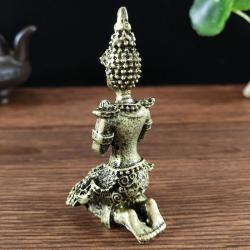 Thai Bronze Buddha Statue: Meditation Ornament for Home & Garden