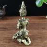 Thai Bronze Buddha Statue: Meditation Ornament for Home & Garden