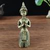Thai Bronze Buddha Statue: Meditation Ornament for Home & Garden