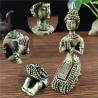 Thai Bronze Buddha Statue: Meditation Ornament for Home & Garden