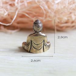 Miniatur-Shakyamuni-Buddha-Statue – Messing-Dekor für Zuhause